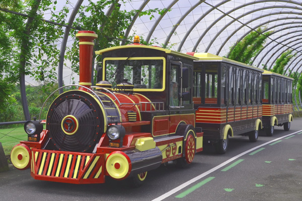 旅游观光小火车已成为景区中不可或缺的交通工具