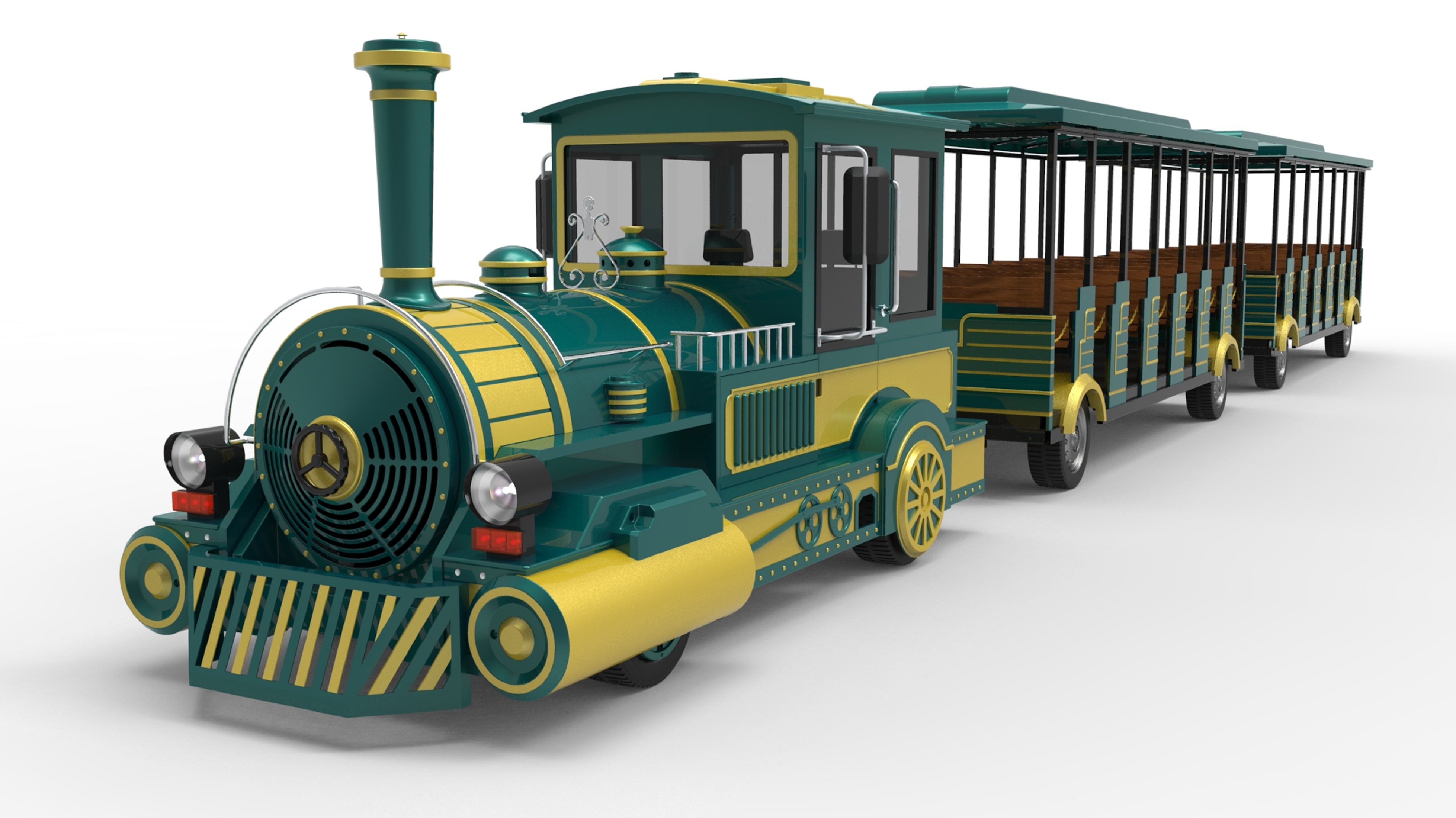 节庆活动的 “氛围担当”：轮式电动无轨小火车的临时运营技巧