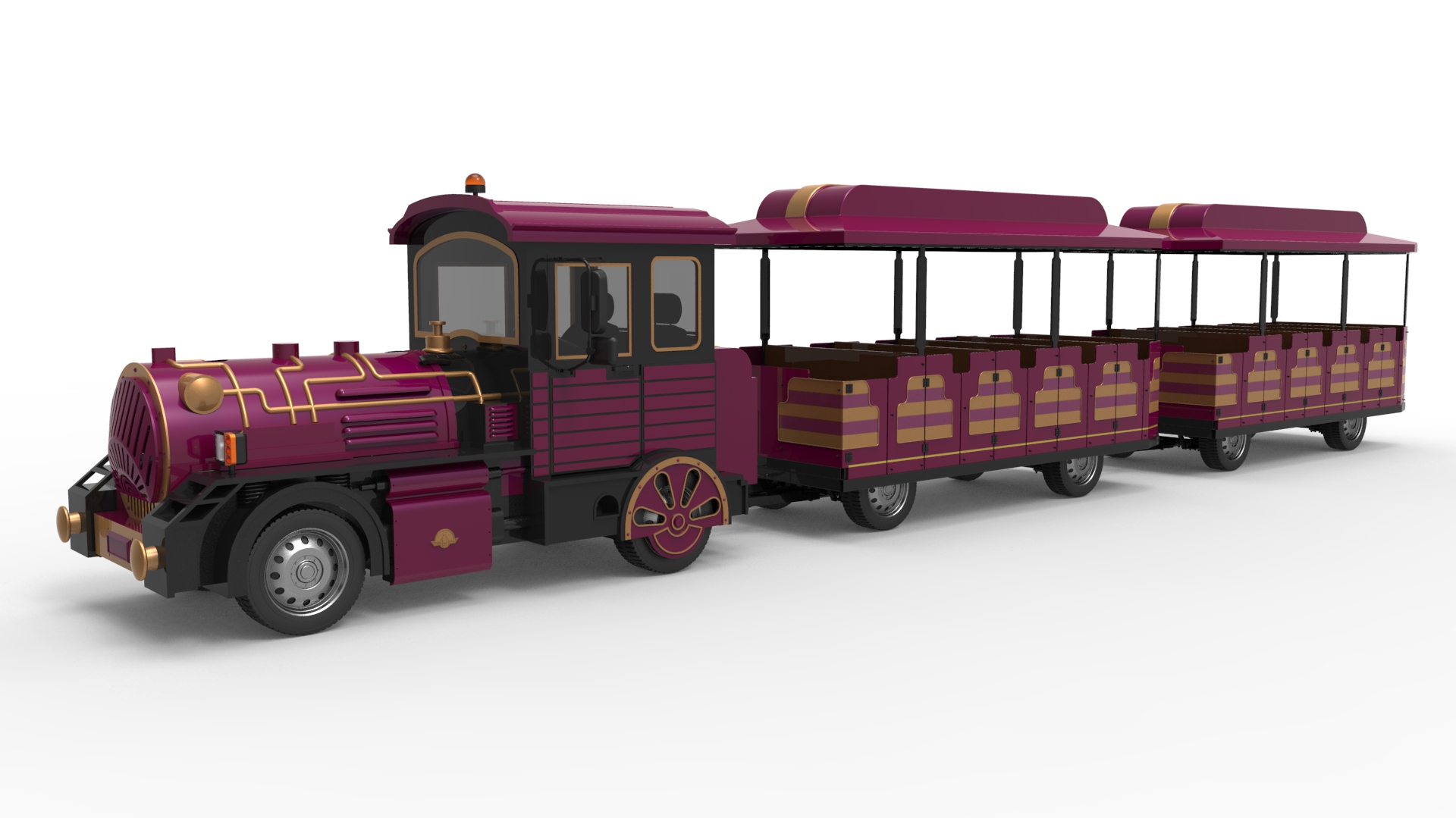 燃油观光火车厂家：景区交通的"动力担当"