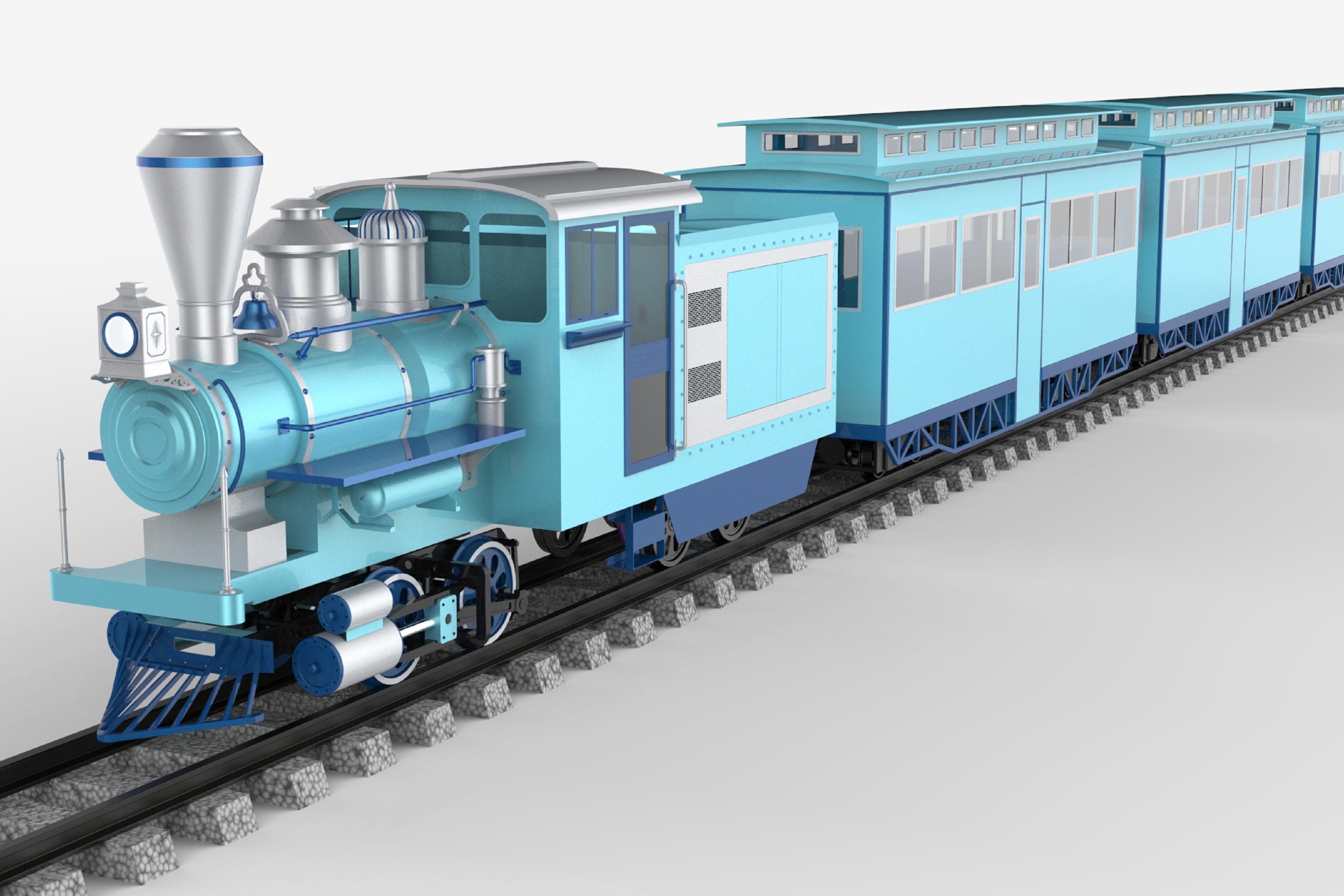 迷你蒸汽轨道火车