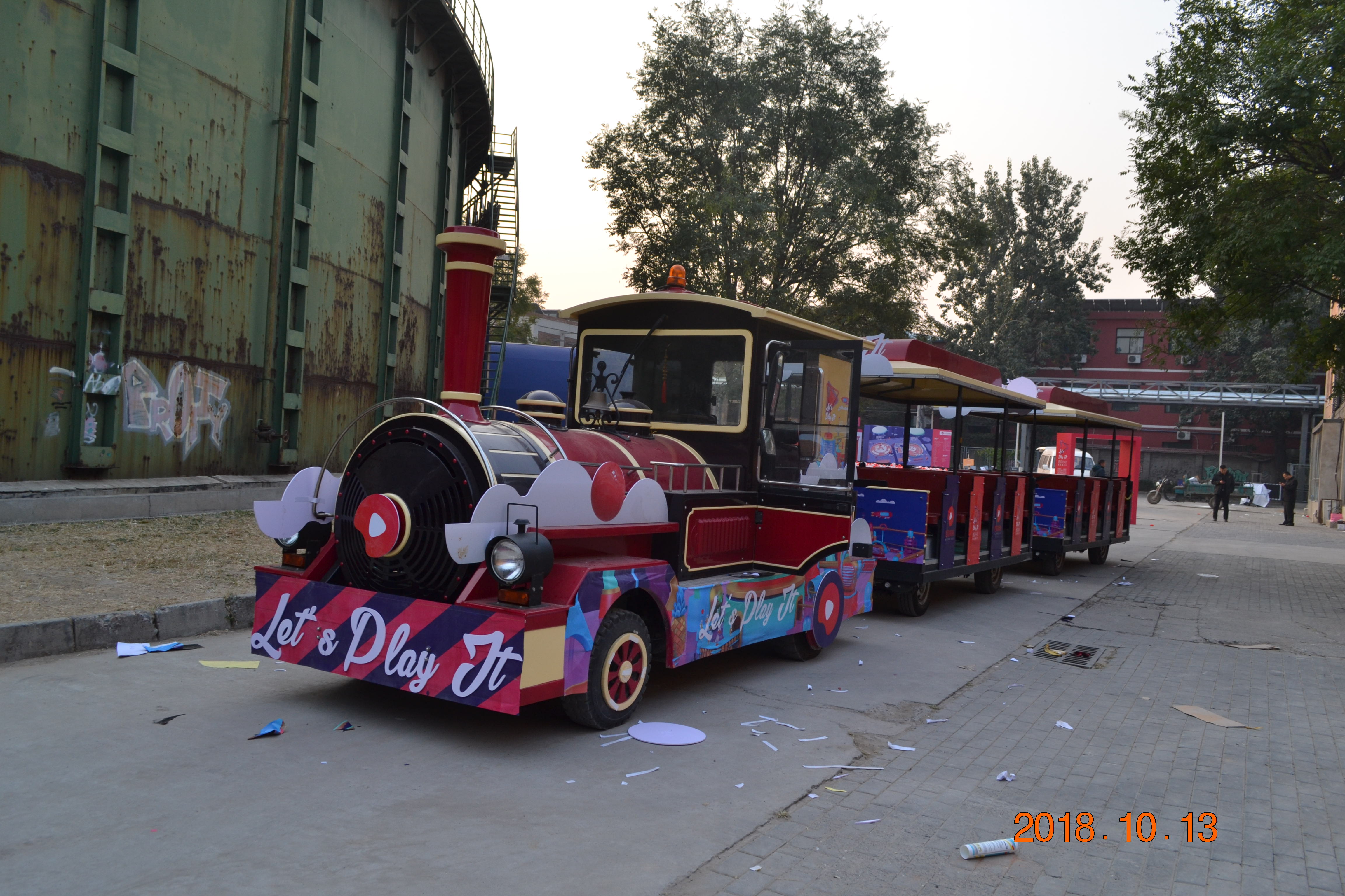 网红打卡观光火车