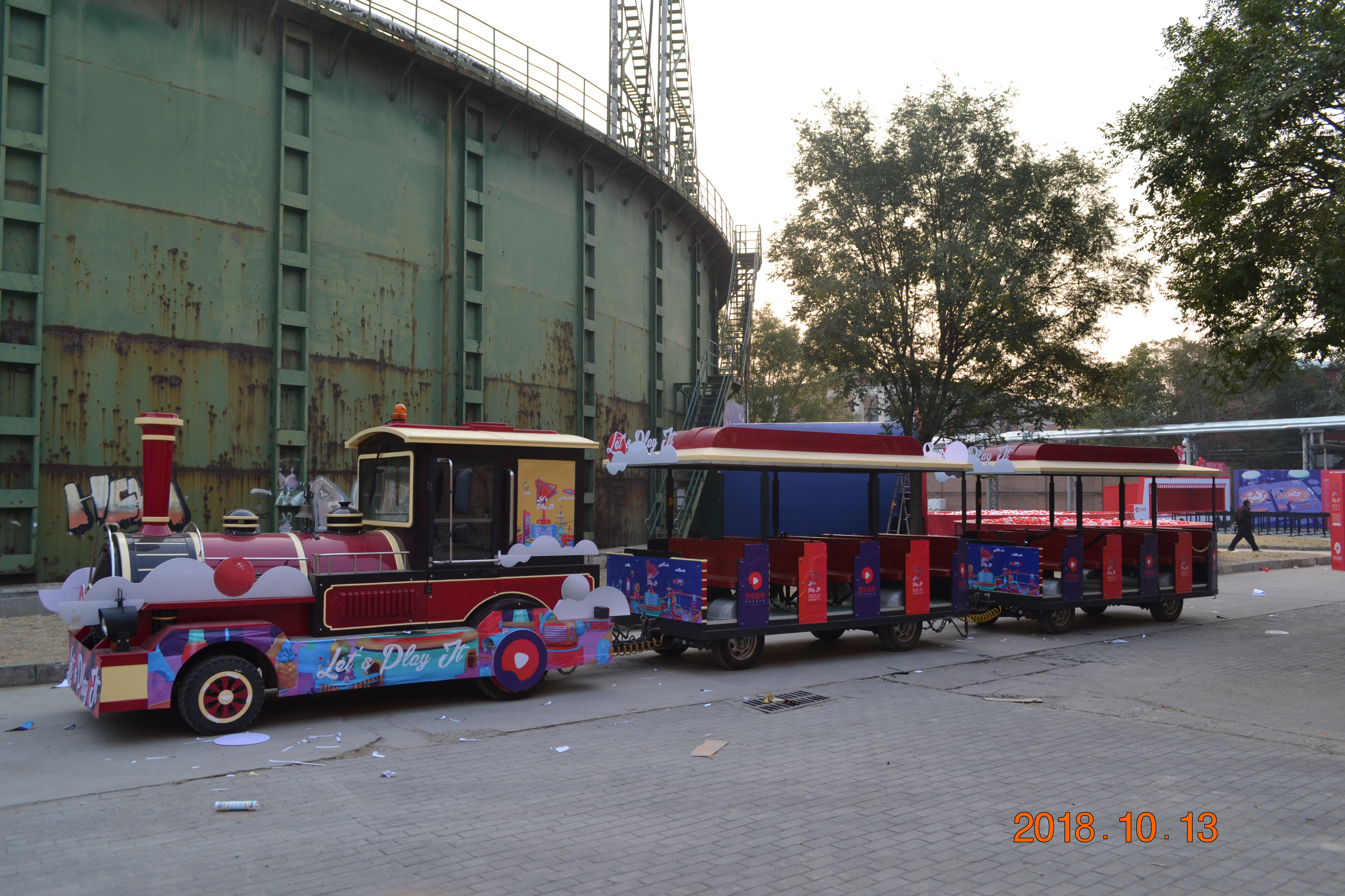 网红打卡观光火车